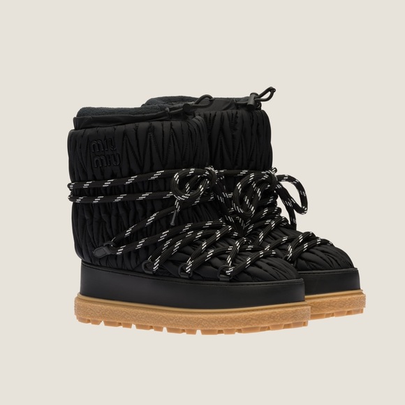 Miu Miu Shoes - Miu Miu Matelassé Après-Ski Boots